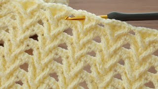 Perfect Very Easy Crochet Baby Blanket Model Tığ Işi Muhteşem Bebek Battaniyesi Anlatımı