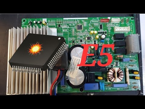 PEL Dawlance DC inverter AC E5 error code AC PCB #432