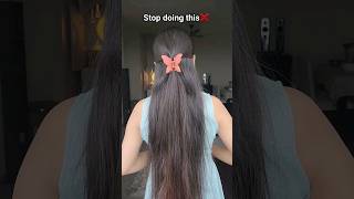 Stop using ur claw-clip like this❌️ #hairstyle #hair #hairtutorial #shorts #youtubeshorts #clawclip