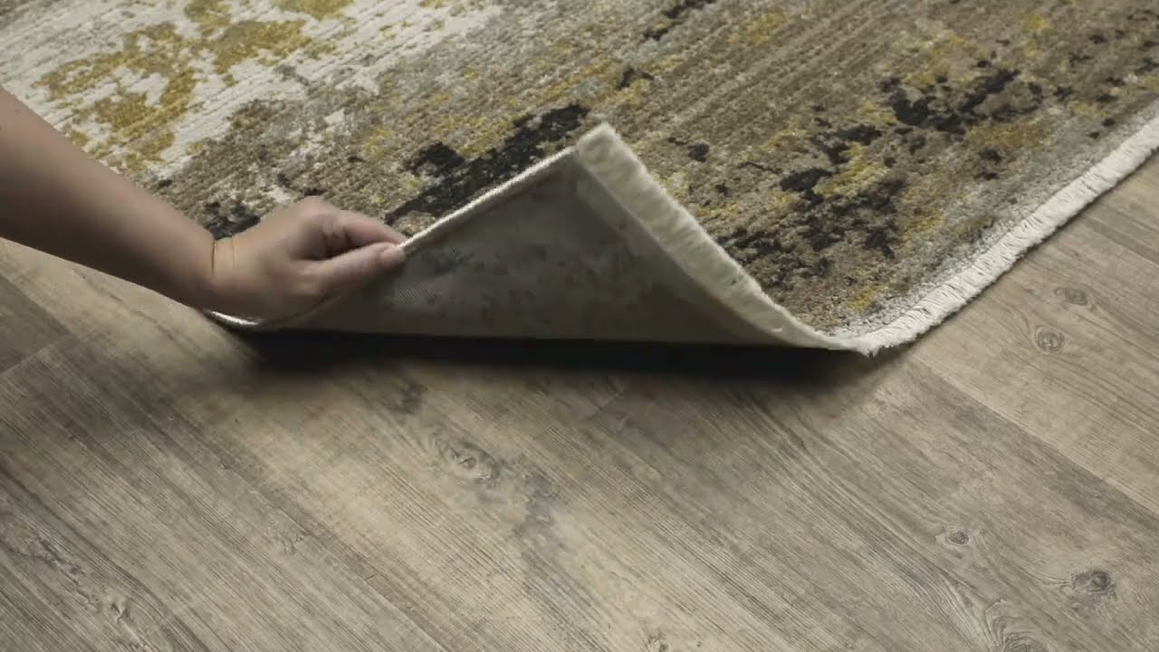 Oriental Weavers Bauer 2061X Gold/Black Indoor Area Rug & Runner