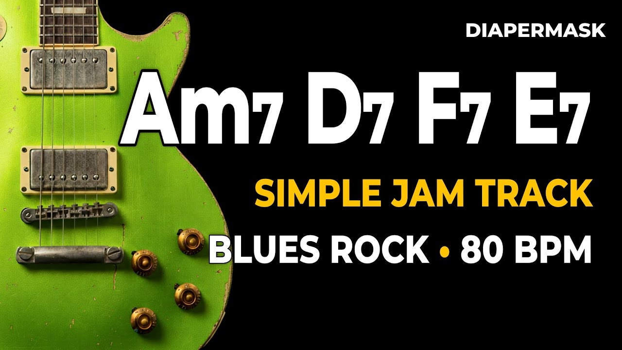r&b jam track 100bpm am7 to d7 10 minutes with live... Am7 D7 F7 E7 Backing Track | 80 BPM | A Minor Blues Rock Jam Track ...