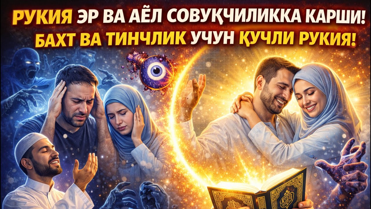 РУКИЯ ЭР ВА АЁЛ СОВУҚЧИЛИККА ҚАРШИ!БАХТ ВА ТИНЧЛИК УЧУН ҚУЧЛИ РУКИЯ!
