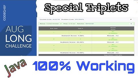 Codechef Special Triplets Solutions  August Long Challenge , Do not Forget Subscribe , and like