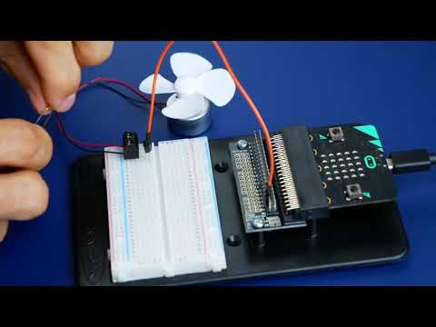 Ventilator mit Nachlaufzeit (Microbit)