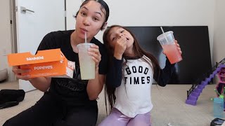 Trying Popeye’s NEW Pickles 🥒 Lemonade