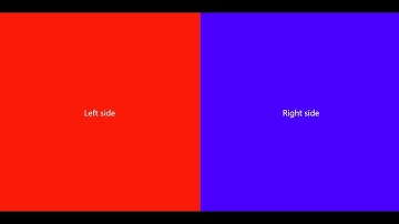Split screen into two sections responsive  in HTML/CSS (5 Mins)