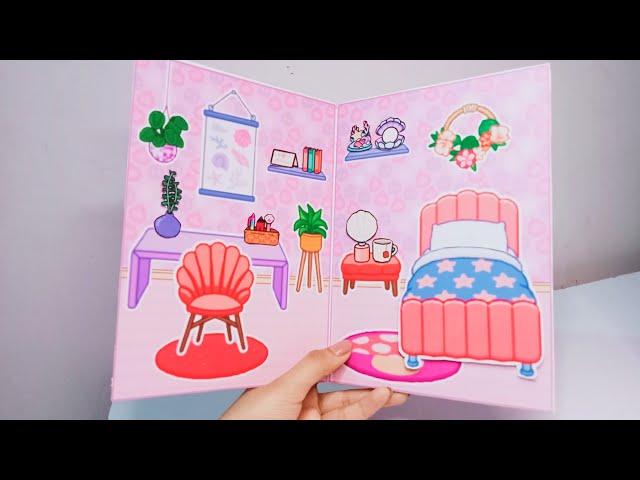 Toca Boca Paper Dolls Room/ Toca Boca House Room / Quiet book