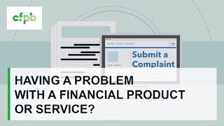 [ASL] Having a problem with a financial product or service? – consumerfinance.gov