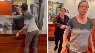Karen Gets INSTANT KARMA After Slapping the WRONG WOMAN!