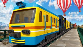 Train Ride cartoon for kids-Train Rescue for kids-Choo choo train Adventures