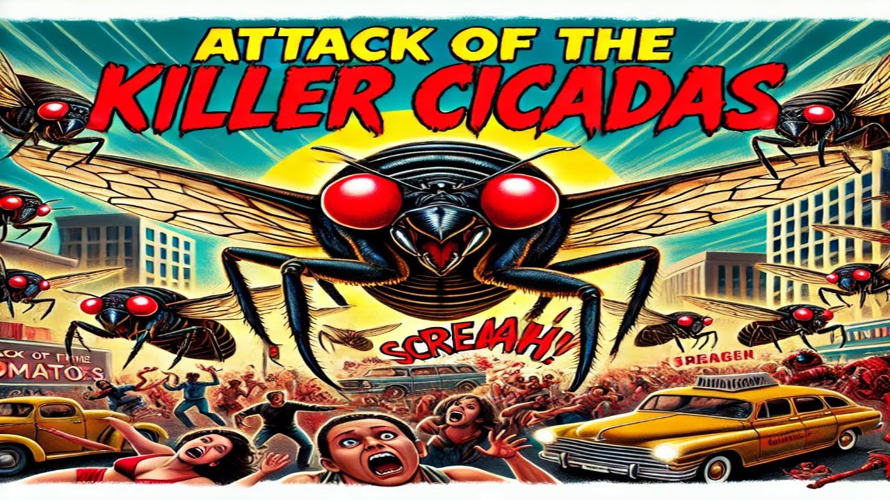 Attack of the Killer Cicadas 17 year cicada locust Swarms Brood X