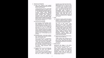 Physics Reduced Syllabus For 2023 Examination Class-10 ICSE