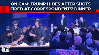 On Cam: Trump Takes Cover Behind Table After Shots Fired During Correspondents' Dinner In DC | Iran
