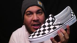 vans slip on mix checker