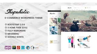 Shopaholic - Responsive Multipurpose eCommerce WordPress Theme | Themeforest Website Templates and