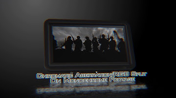 Chromatic aberration/RGB Split on monochrome footage - After Effects tutorial
