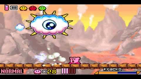 Kirby and the Amazing Mirror No power-up Bosses: Kracko