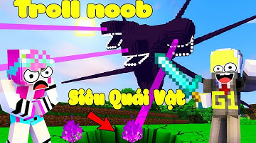 ONE TRIỆU HỒI THÀNH CÔNG QUÁI VẬT MẠNH NHẤT MINECRAFT WITHER STORM TROLL NOOB YETI TRONG MINECRAFT
