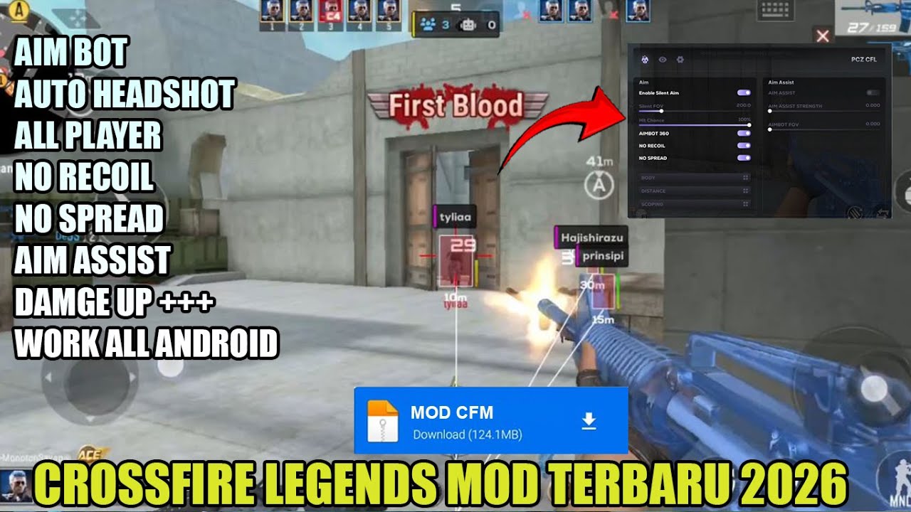 CROSSFIRE LEGENDS MOD TERBARU 2026 | AUTO AIM CROSSFIRE LEGENDS | SUPORT ALL ANDROID