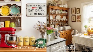 Timeless English Country Kitchen Decor 🏡 Vintage Finds, Thrifted Pieces & Heirloom Style