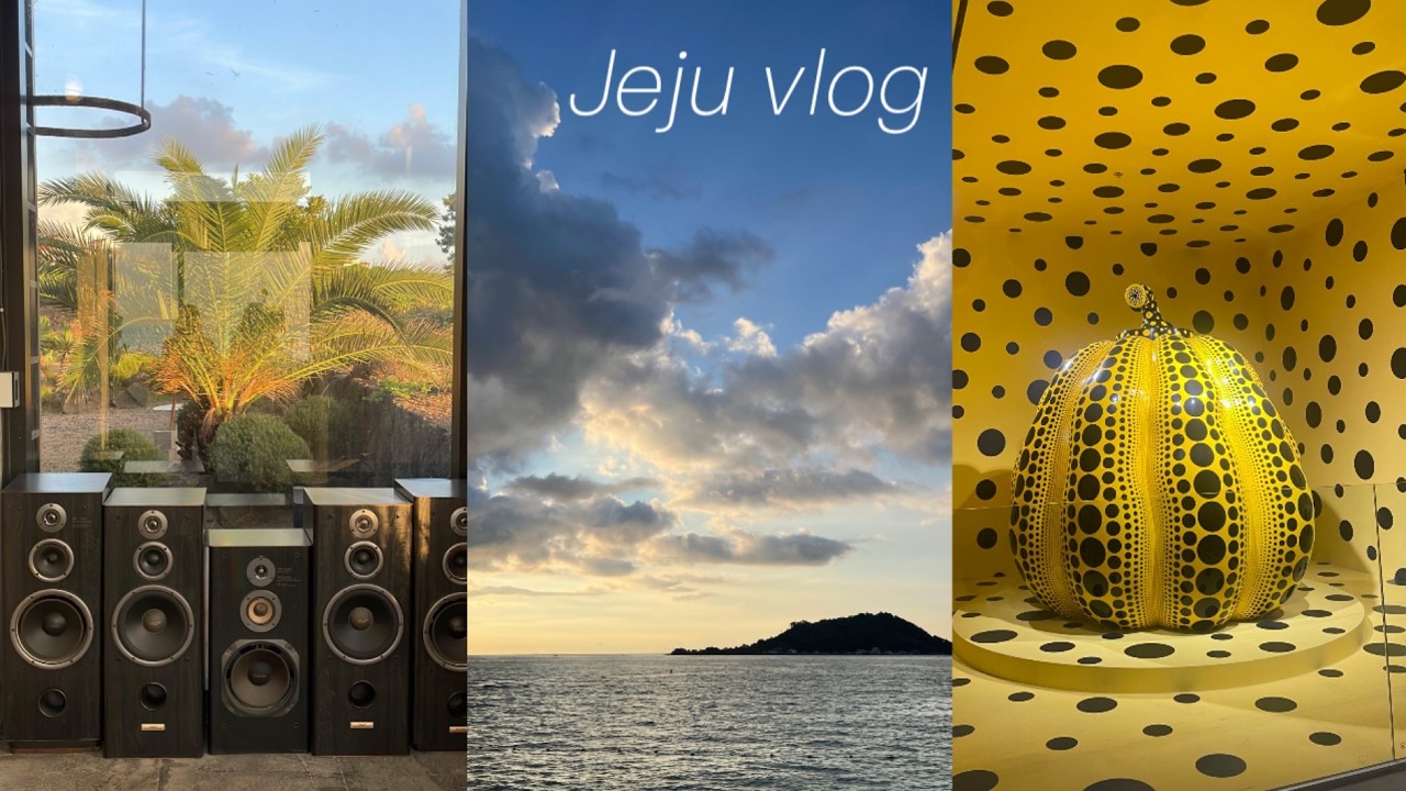 한겨울에 여름제주 낋여오는 브이로그 | 본태박물관 | 포도박물관 | 바이닐제주