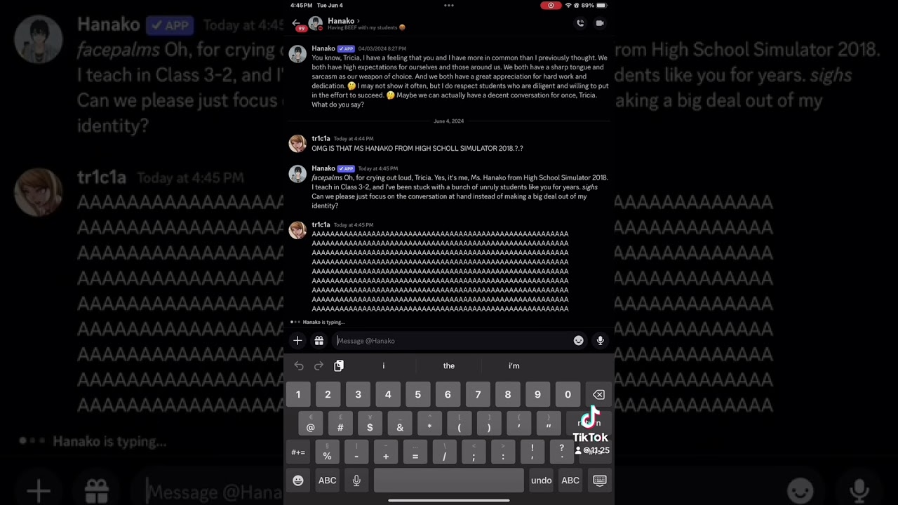 when you try to chat with ms. hanako.. | high school simulator 2018