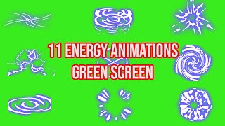 Top 11 || Energy Green Screen Animation || by Green Pedia