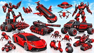 Robot Titan Bot Mode  - Police Car Robot Simulator 3D - Android Gameplay screenshot 2