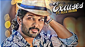 Excuses Ft. Allu Arjun 😈 Song by AP Dhillon and Gurinder Gill 🔥🔥 #shorts