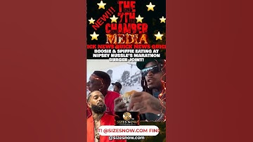 BOOSIE & SPIFFIE EATING AT NIPSEY HUSSLE’S MARATHON BURGER JOINT!
