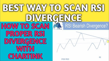 How To Scan RSI Divergence With Chartink