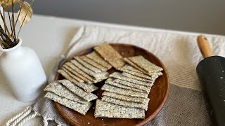 You never need to buy crackers again! Your Number 1 Sourdough Discard cracker recipe