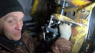 Восстановление соединительных отверстий в передней раме трактора Кировец 700А