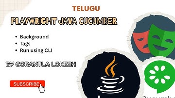 Part 5: Background and Tags using Playwright Java Cucumber #telugu #playwright #cucumber #java