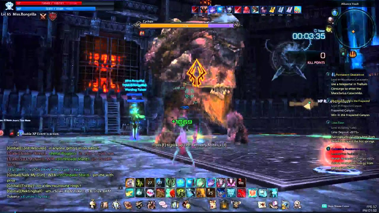 TERA - Mystic Solo Alliance Vault (cyclops) - Fail! lol