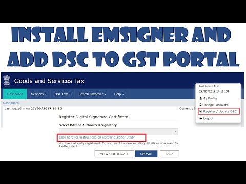 How to Install emSigner and Add DSC to GST Portal | Digital Signature Certificate