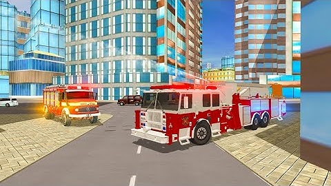 Fire trucking driving simulator 2020 free best android gameplay walkthrough hd part-1