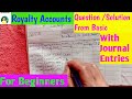 Royalty Accounts ll Practical Question/Solution From Basic For Beginners (Part-1) ll B.Com Sem - 1.