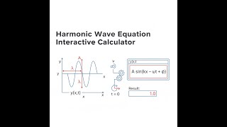 Harmonic Wave Equation Interactive Calculator - Instructions Video