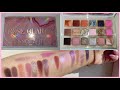 HUDA BEAUTY ROSE QUARTZ  Свотчи + 2 простых макияжа