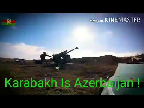 Azerbaycan ordusu dusmeni agir artileriya ile agir zerbeler endirdi,dusmenin esgerleri geri qacir