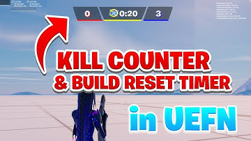 RED VS BLUE KILL COUNTER & BUILD RESET TIMER HUD in Fortnite Creative (UEFN)