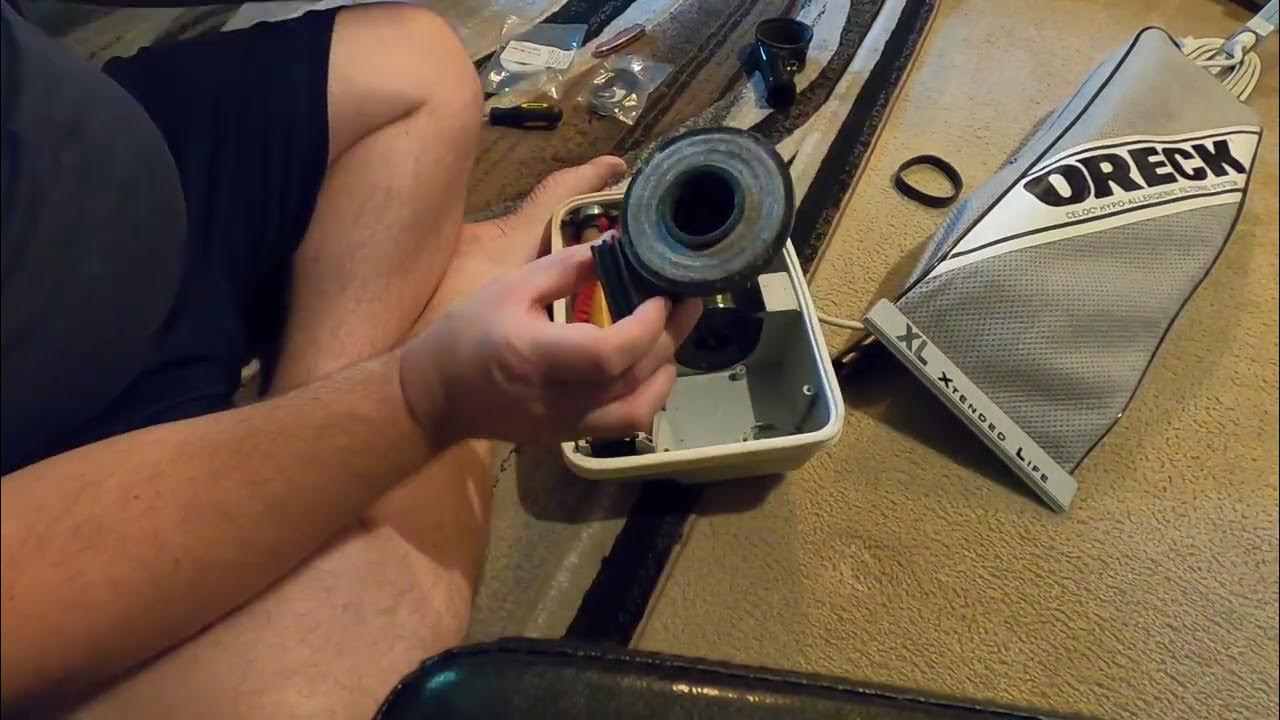 ORECK XL How To Replace Motor Fan Housing, Fan Seal, Belt and Bag YouTube