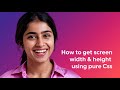 How to Get Screen Width & Height Using Pure Css #css #javascript #coding #frontend #programming