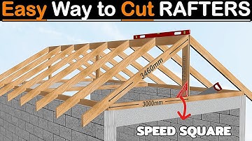 The SECRET to Perfect RAFTERS Using a SPEED SQUARE & Spirit LEVEL