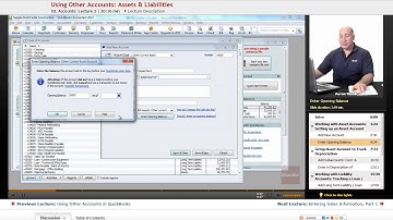 "Using Other Accounts: Assets & Liabilities" | QuickBooks with Educator.com