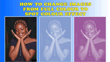 HOW TO MAKE FULL COLOUR IMAGES TO SPOT COLOUR (Monochromatic effect) #coreldraw
