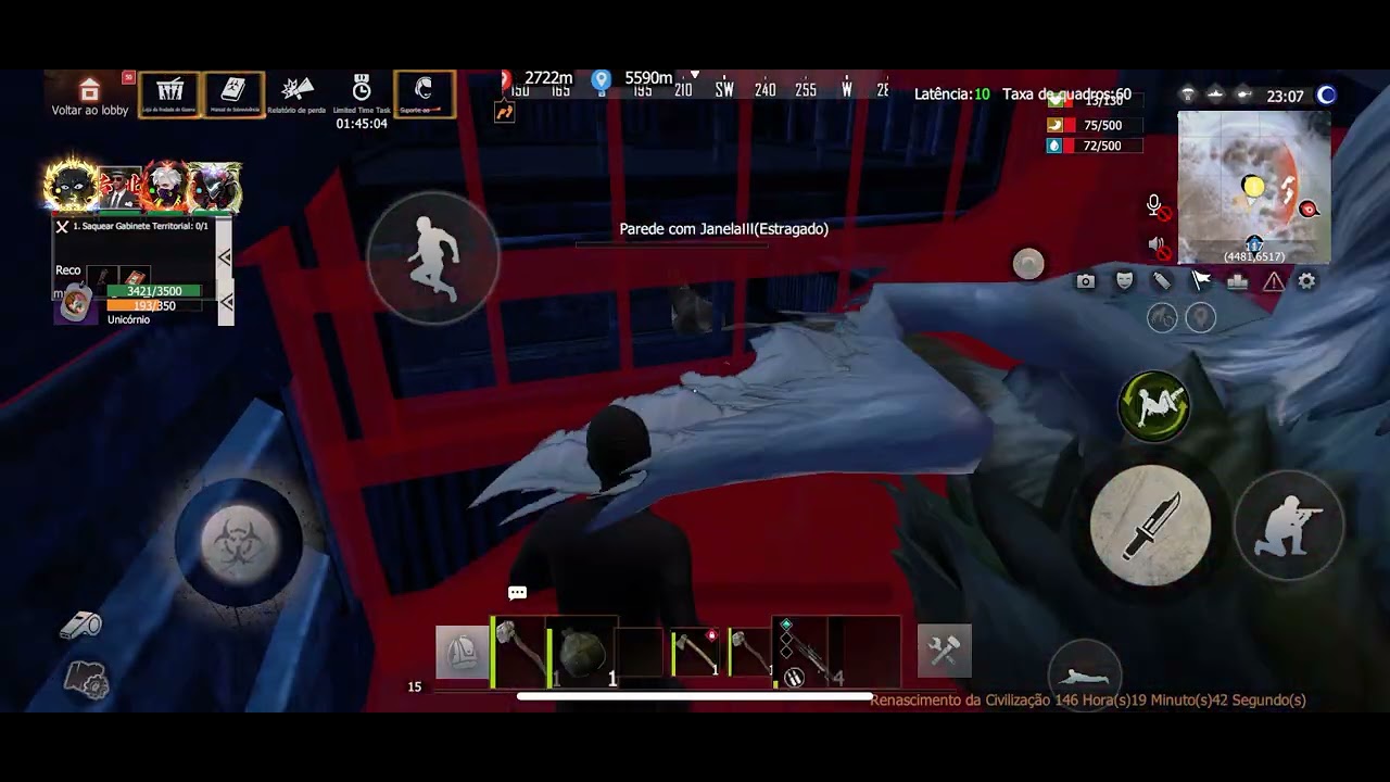 Captura aurora não conseguiram nem raidar um jarvan Last Island Survival 