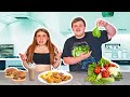 I SWAPPED DIETS WITH PIPER ROCKELLE FOR 24 HOURS **food challenge** 🍔🥕|Mad Panda