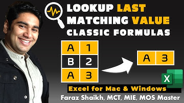Lookup last matching value in the column (Excel - Mac & Windows)